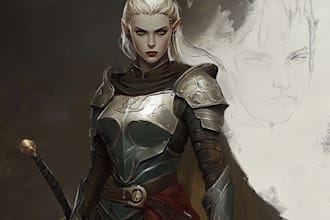 make a d and d character art illustration for you