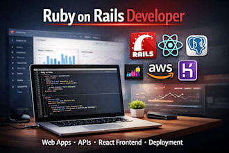 develop or fix your ruby on rails web app