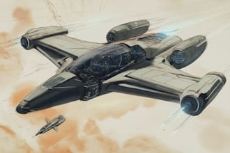 create vehicle and spaceship concept art for you