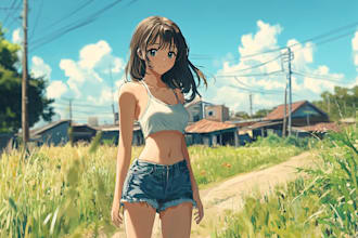 do lewd, ecchi, nsfw anime style character