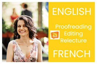 proofread or edit your business copy in english or french