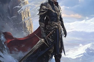 draw fantasy human or furry character
