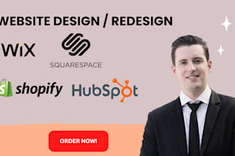 create wix shopify squarespace hubspot to design or redesign your website