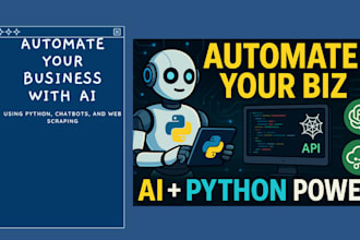 automate your business using ai and python  gpt chatbots, web scraping, and API