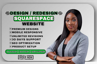 design squarespace health wellness website for yoga fitness gym or golf website