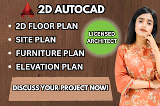 be your architect, draftsman for house plans in autocad