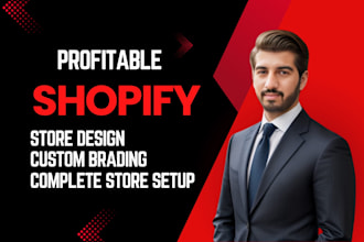 create and redesign shopify store, dropshipping sites, and landing page