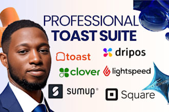 do toast website redesign , toast pos redesign , clover pos setup and square pos