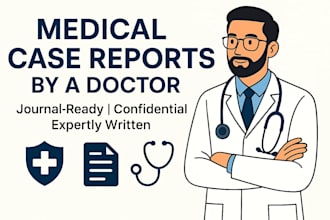 provide medical case reports and manuscript writing