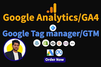 setup google tag manager and ga4 analytics with conversion tracking