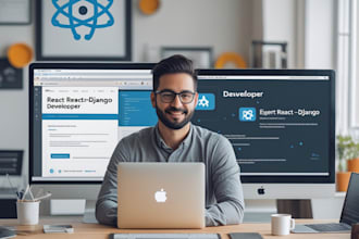 do django,flask ,react js website as a full stack developer