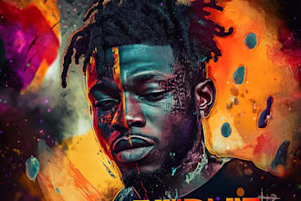create mixtape cover and album cover design very fast