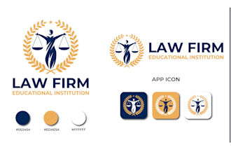 design modern professional logo for law, legal, lawyer, attorney and law firm