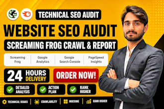 do technical seo audit, screaming frog crawl and website audit report
