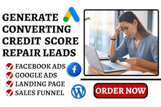 generate credit card repair leads credit restoration leads generation via fb ads