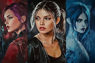 illustrate your d and d character portrait