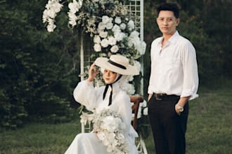 editing wedding photo with lightroom
