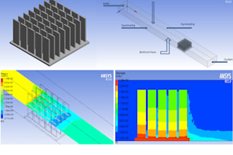 help designing heat sinks by cfd thermal simulations in ansys fluent