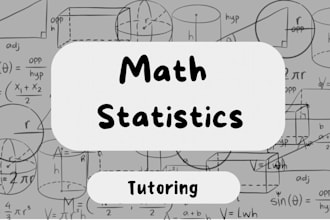 be your tutor for maths and statistics
