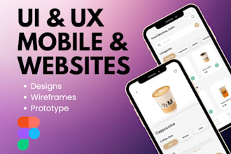 design wireframes, UI UX design, and prototype