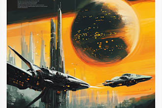 create sci fi illustrations