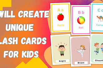 create educational flash cards for you