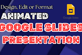create or redesign google slide or powerpoint presentation template design
