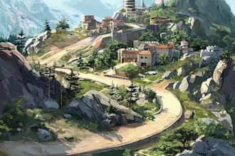 paint environment or background concept