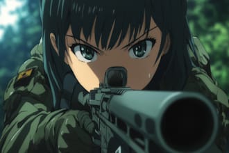 draw military themed anime and tactical for you