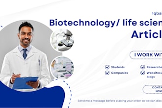 write and edit professional biotechnology and life science articles