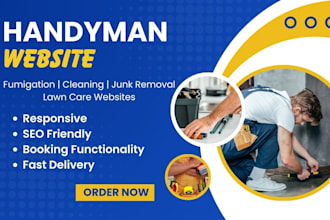 create handyman, roofing, construction, plumbing website