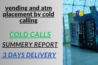 find vending machine placement locations and atm via cold calling