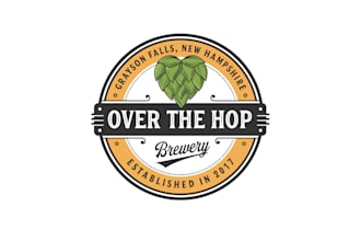 design over the hop brewery logo