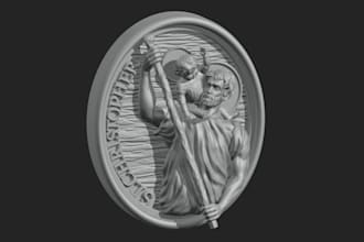 sculpt 3d coin model 3d cnc design 3d spinning logo medallions for 3d printing