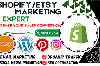 shopify etsy marketing promotion boost shopify etsy sales dropshipping marketing