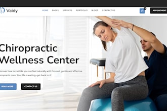 build chiropractor website chiropractic therapy medical spa wordpress website