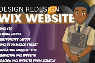 build wix website design redesign create wix online store studio development