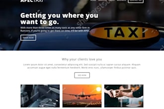 taxi booking website, limousine, car rental, and chauffeur booking website