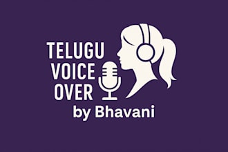 record telugu female voice over for reels, youtube shorts, or stories
