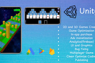 provide unity game development , unity2d and unity3d games