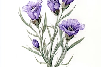 create any floral, animal or botanical art