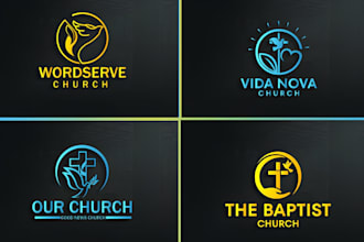 do modern church, ministry, religious, or business logo and any graphics design