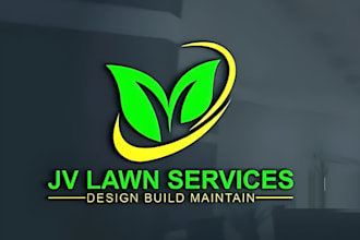 do lawncare landscape garden mowing farm irrigation agriculture logo design
