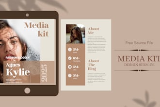 design media kit, press kit for brand, artist, influencer