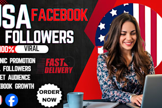 grow your USA, UK facebook followers ig, twitter no bot organic business growth