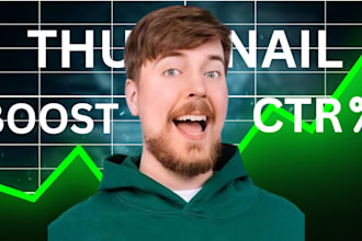 create attractive and eye catching thumbnail  for your video