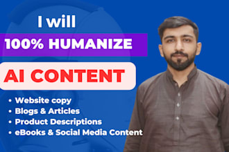 do ai content editing, rewriting, remove and edit ai blog post, articles, essays