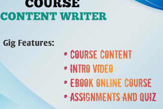 write online course, training manuals, website course upload