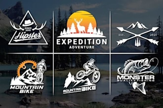 perfect logo for your mountain bike or outdoor brand