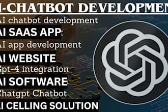 develop ai saas app, chatbot, website or calling solution